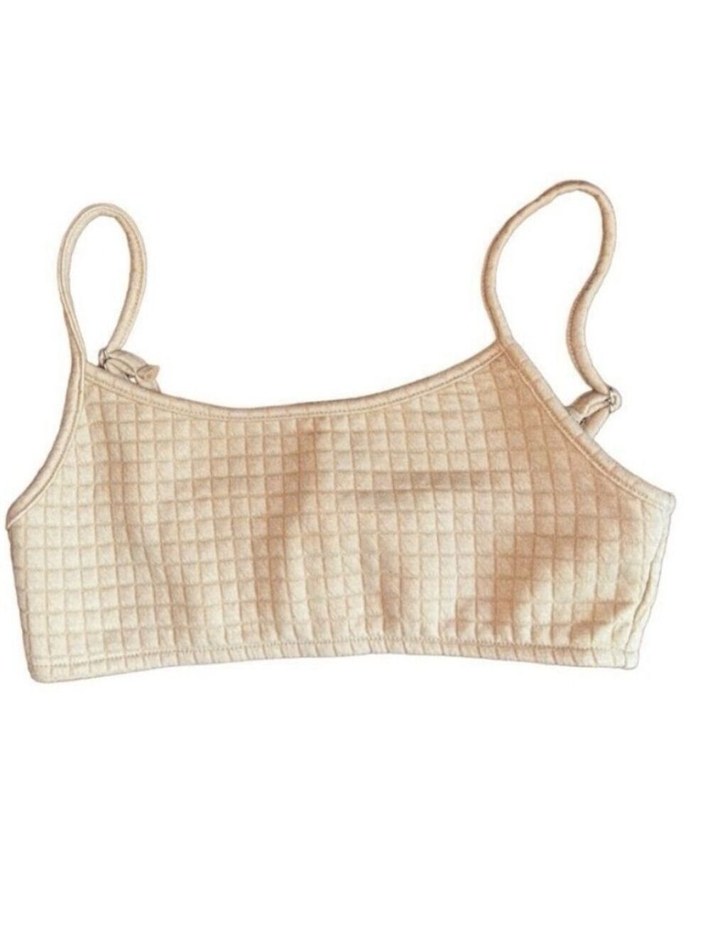 Refuge Athletics Quilted Tan Bra - Size Medium